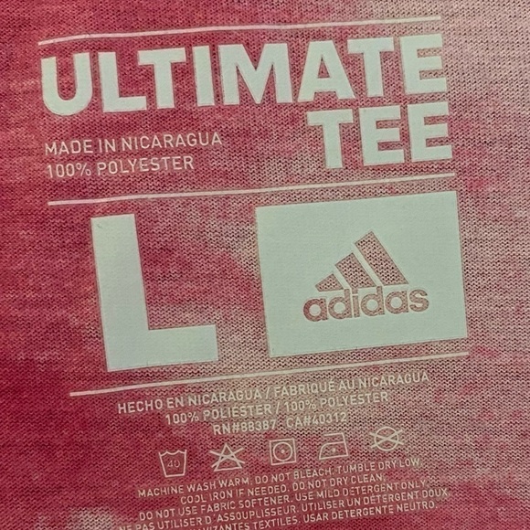 Adidas Tie Die Athletic T-Shirt Size Large - Picture 3 of 3